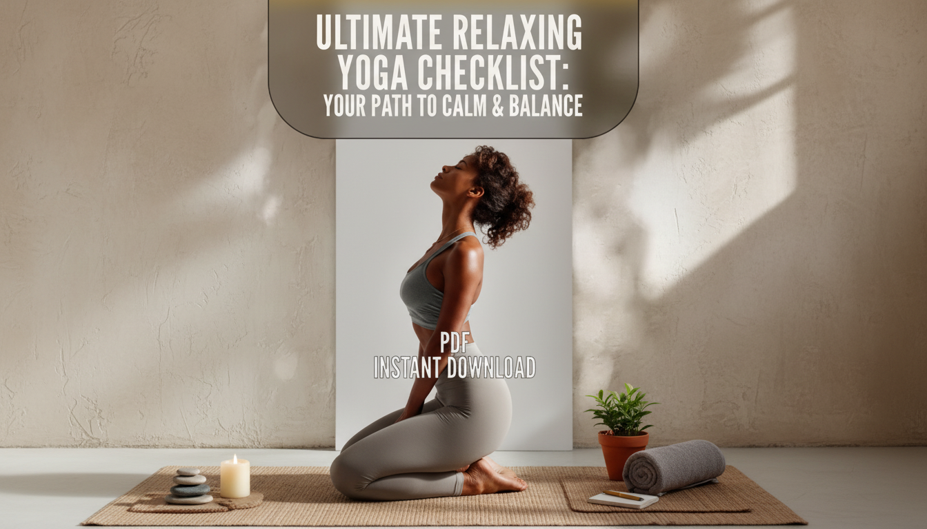 Relaxing Yoga Checklist: 10–30 Minute Calm & Sleep Flow